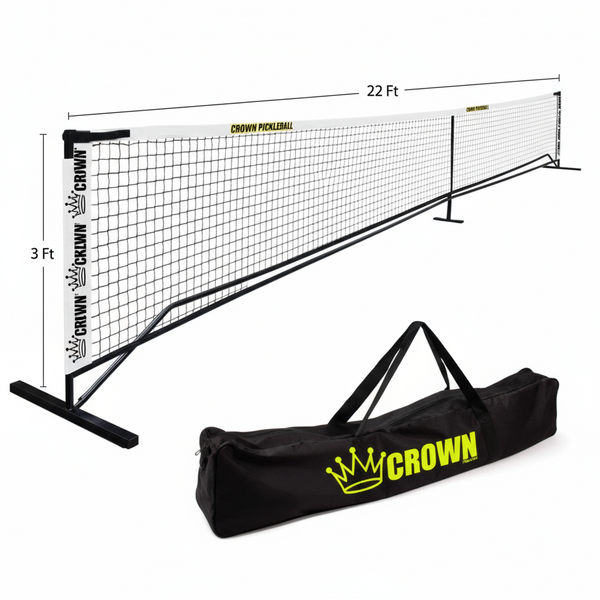 CROWN PICKLEBALL - Full-Size Net (White/Black)