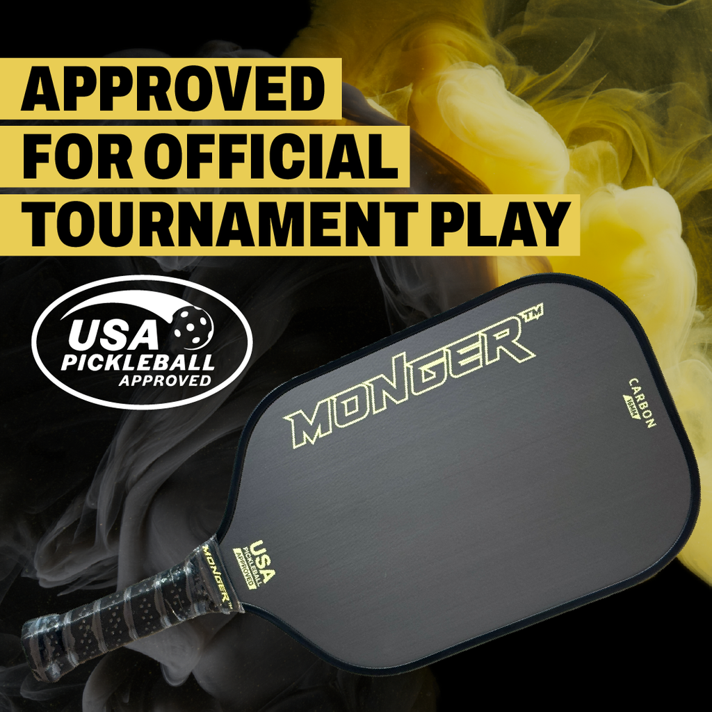 Monger 16mm Carbon Power Pro Thermoformed Gen 2 T700 Toray Carbon Fiber 16mm Pickleball Paddle White “Free Cover”