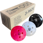 CROWN PICKLEBALL - High-Performance NEAPOLITAN OUTDOOR Pickleballs  - RETAIL (102-PACK PINK, COCONUT, BLACKBERRY)