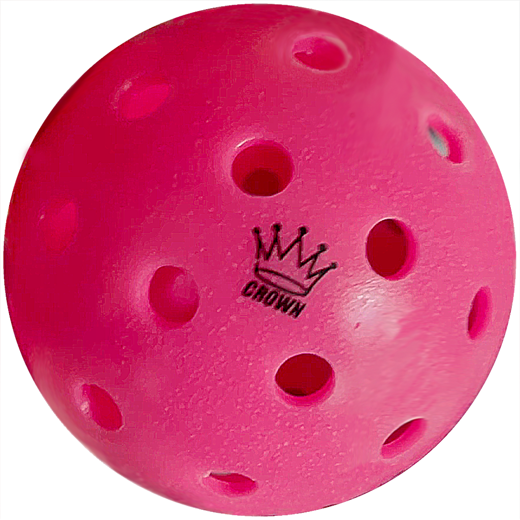CROWN PICKLEBALL - High-Performance NEAPOLITAN OUTDOOR Pickleballs (3-PACK PINK, COCONUT, BLACKBERRY)