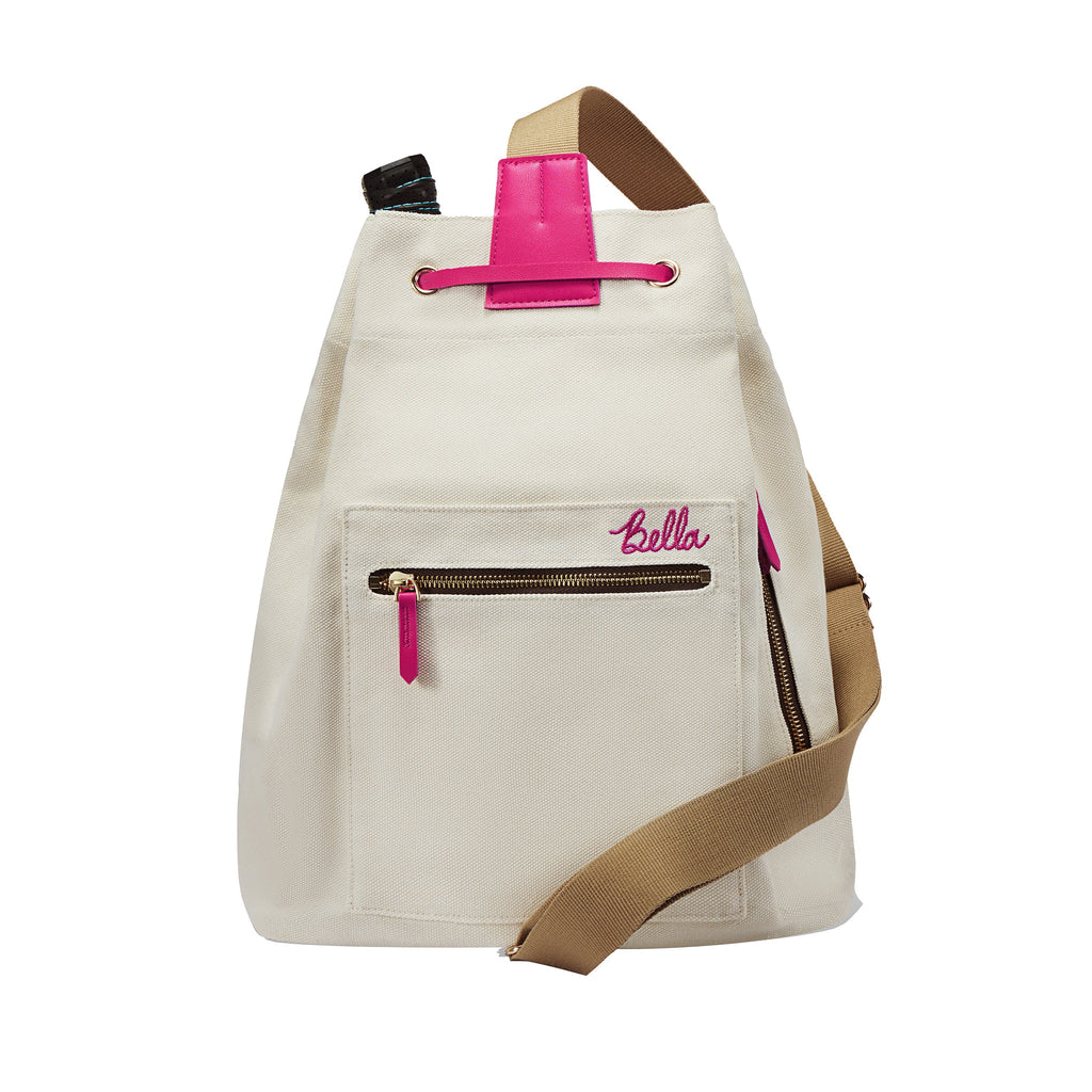 PB Neon Hot Pink Pickleball Drawstring Bag