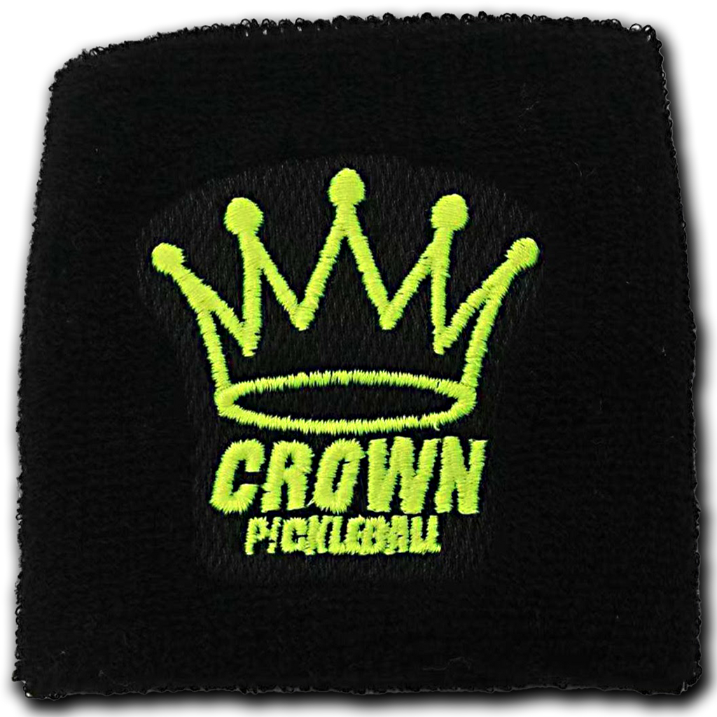 CROWN PICKLEBALL - Wrist Band (Black/Yellow)