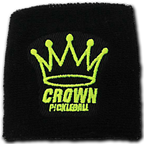 CROWN PICKLEBALL - Wrist Band (Black/Yellow)