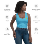 CROWN PICKLEBALL - Women's Corona Crop-top (Sky)