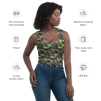 CROWN PICKLEBALL - Women's Corona Crop-top (Camo)