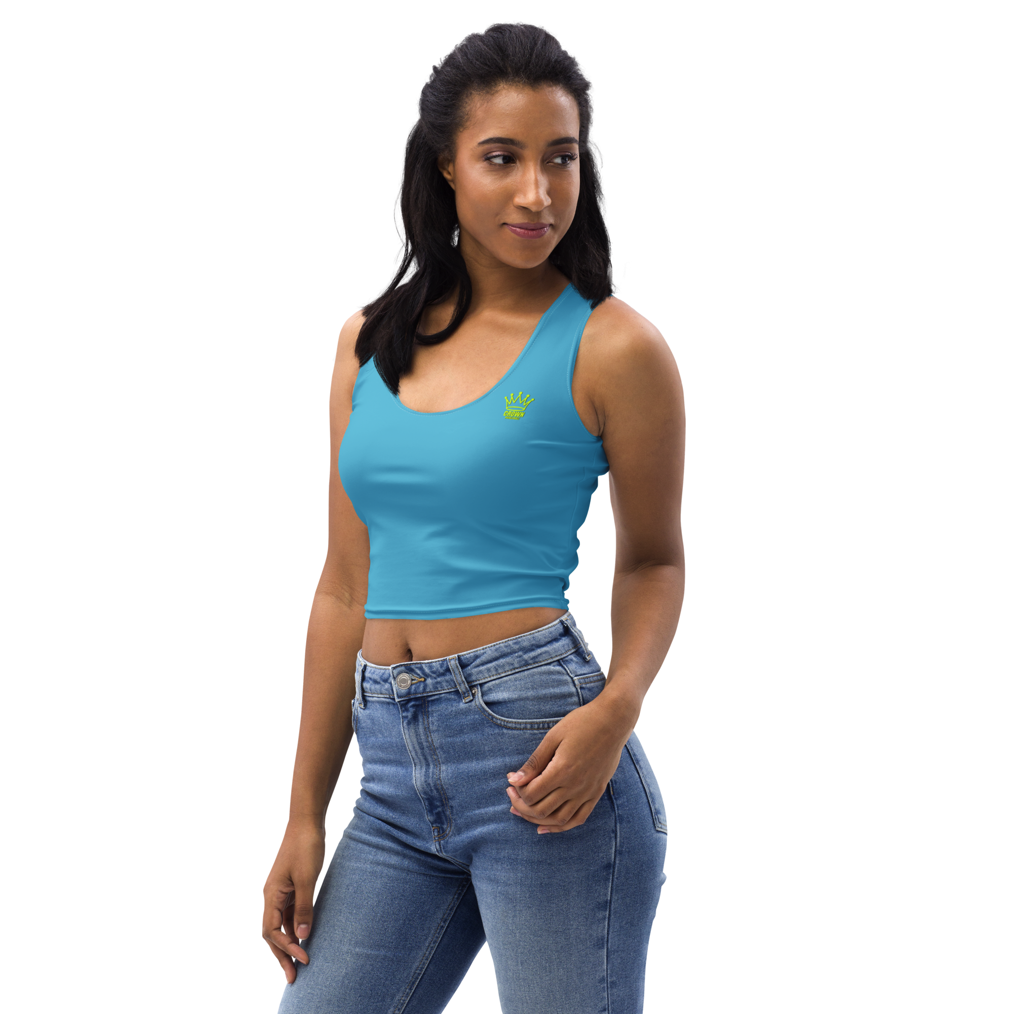 CROWN PICKLEBALL - Women's Corona Crop-top (Sky)