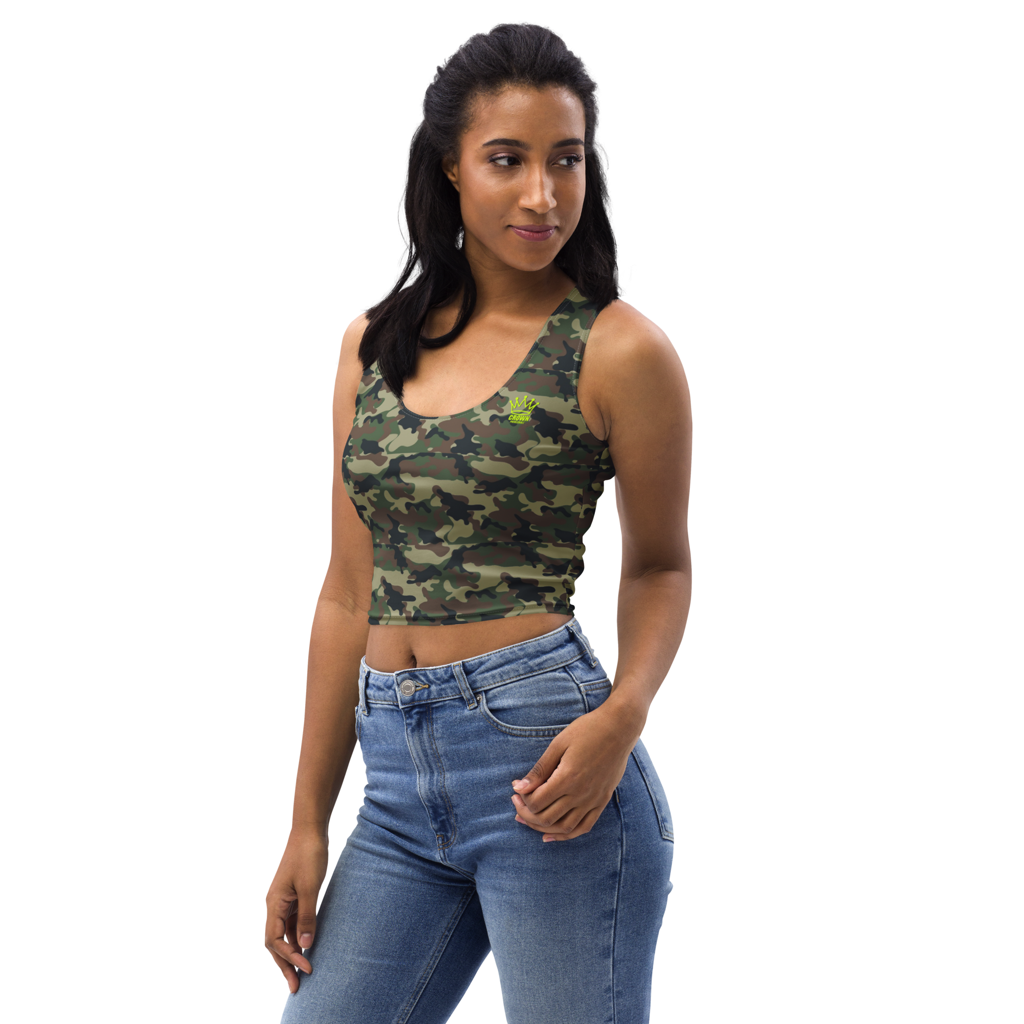 CROWN PICKLEBALL - Women's Corona Crop-top (Camo)