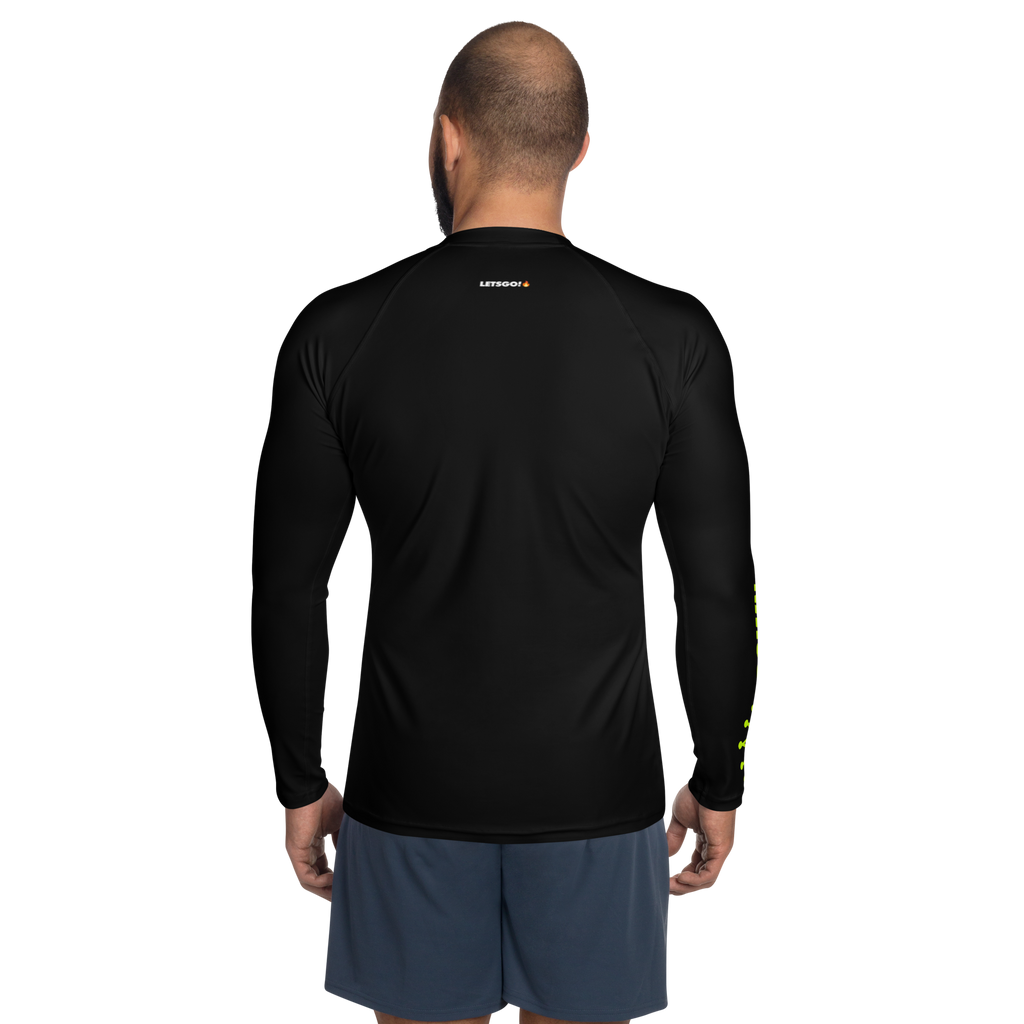 CROWN PICKLEBALL - Men's Tourney Sleeve Shirt (Black)