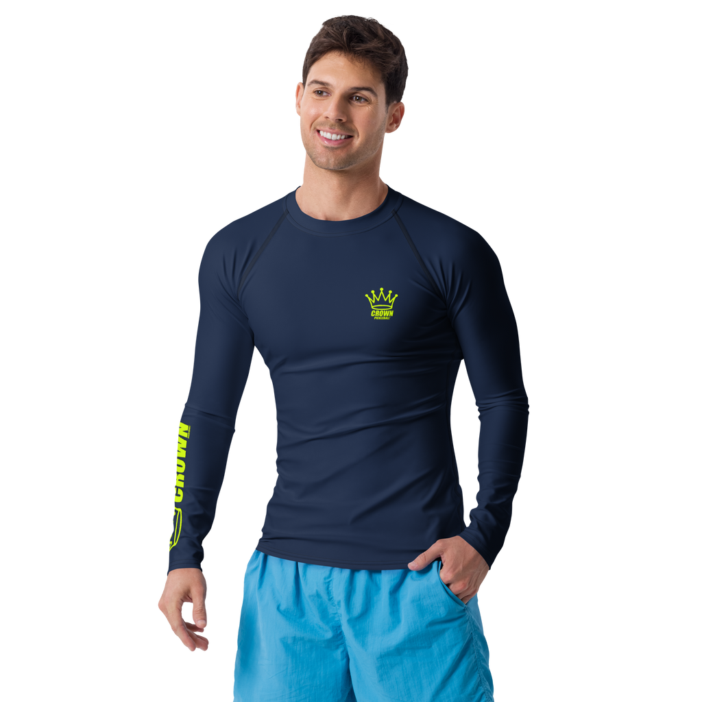 CROWN PICKLEBALL - Men's Tourney Sleeve Shirt (Navy)