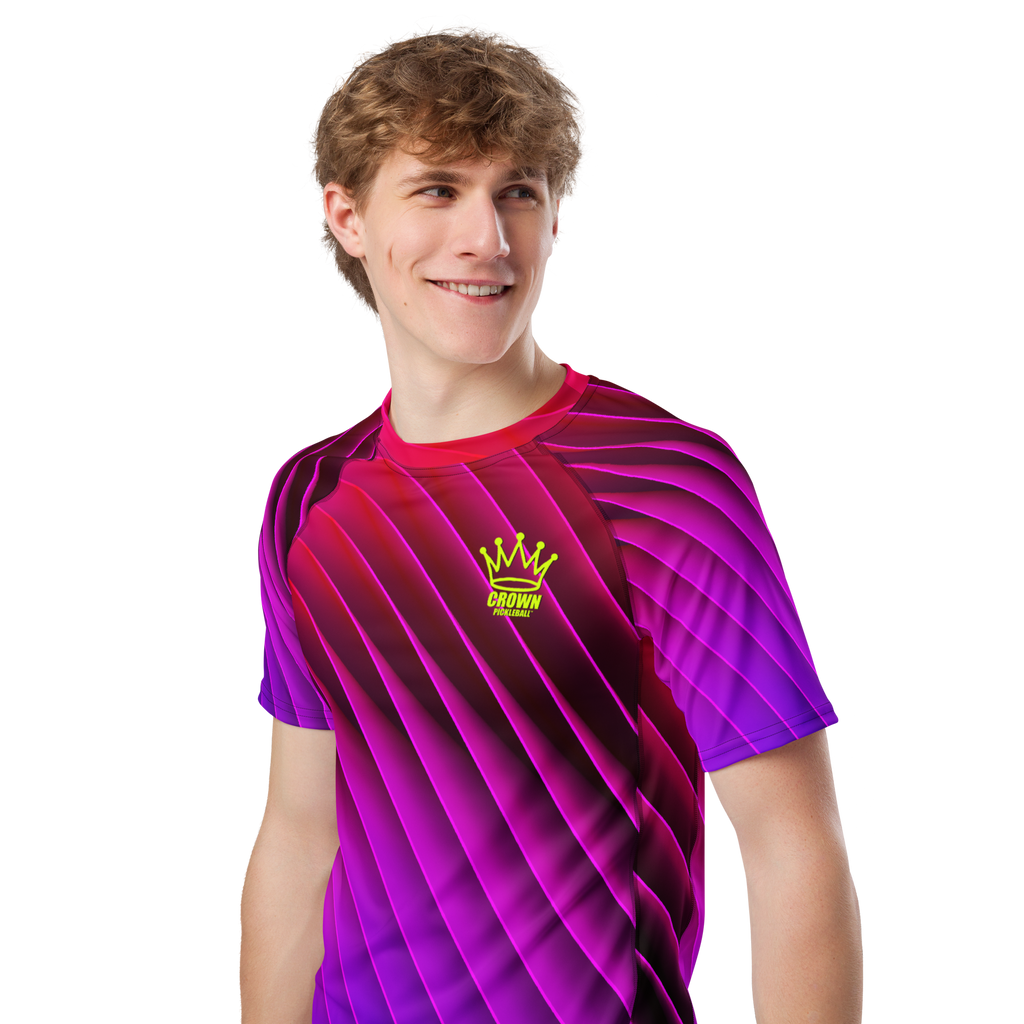 CROWN PICKLEBALL - Men's Tourney Shirt (Magenta)