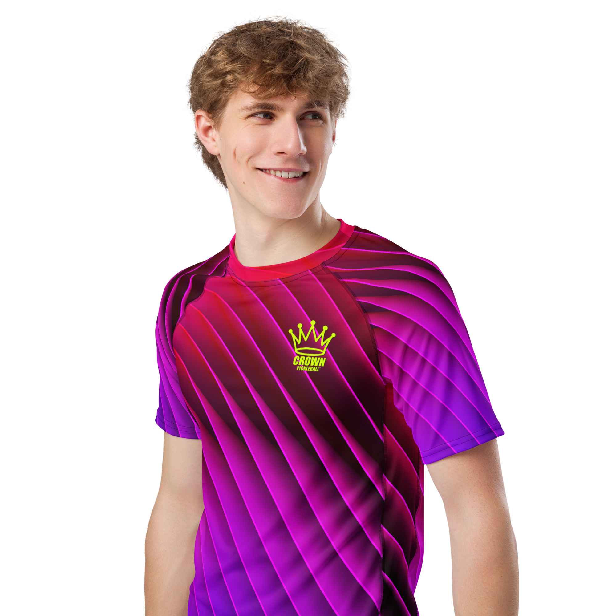 CROWN PICKLEBALL - Men's Tourney Shirt (Magenta)