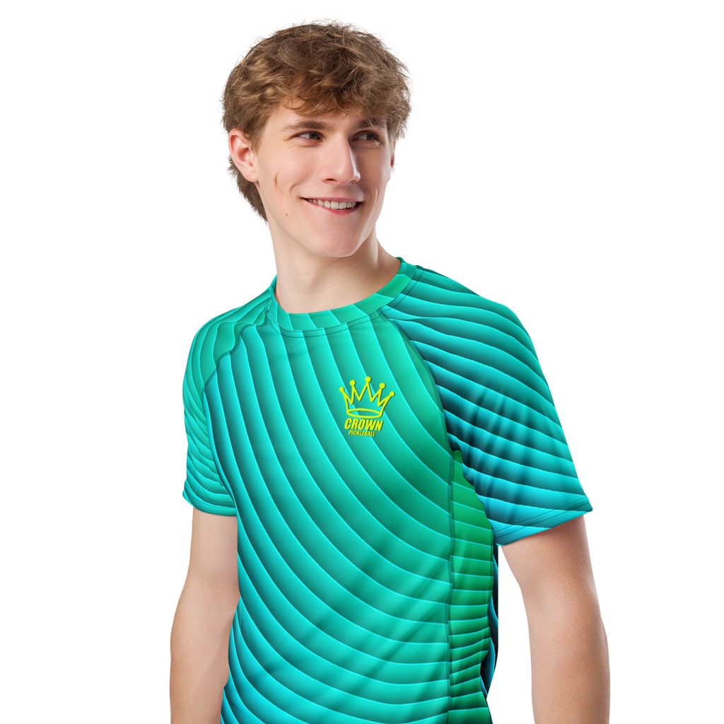 CROWN PICKLEBALL - Men's Tourney Shirt (Turquoise)