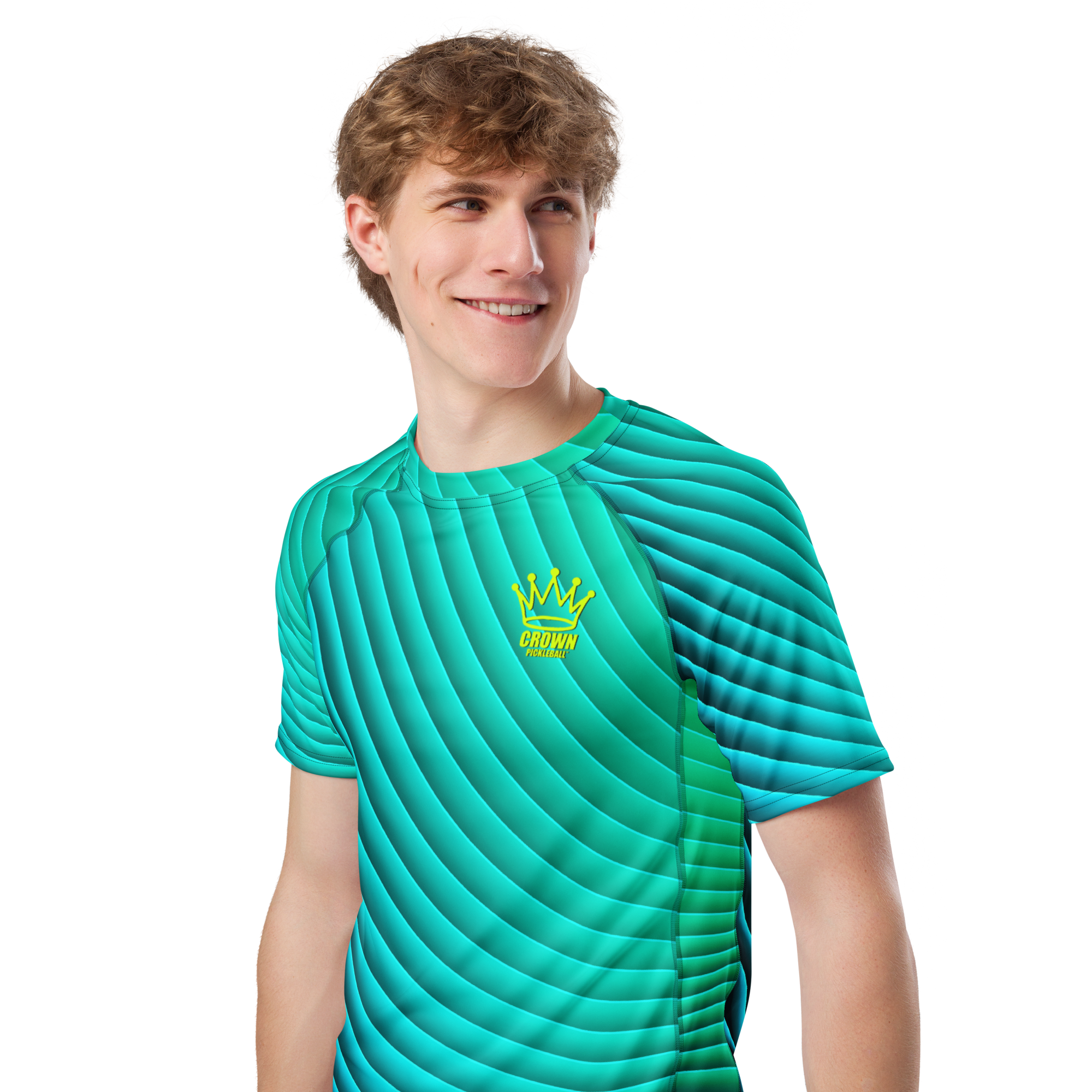 CROWN PICKLEBALL - Men's Tourney Shirt (Turquoise)