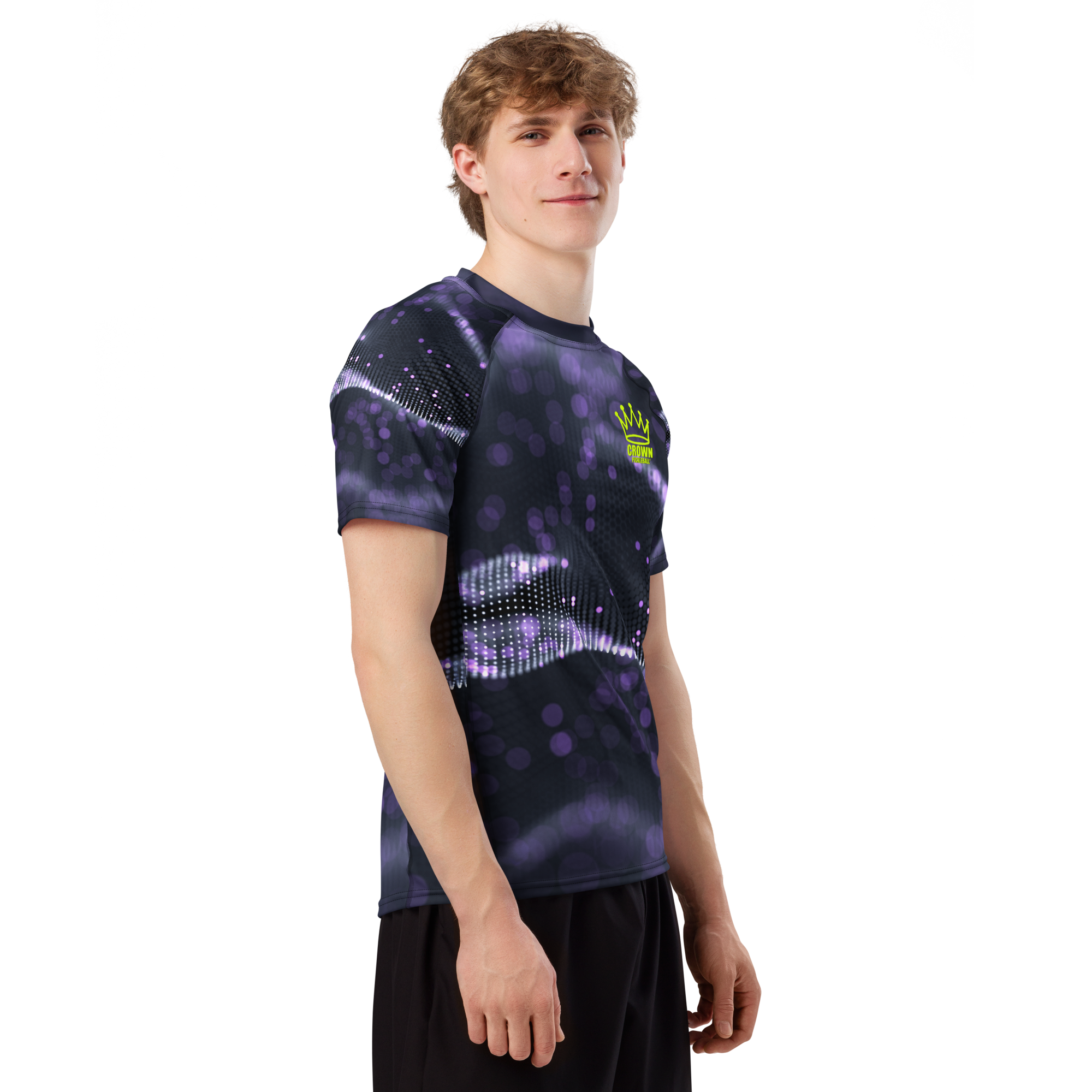 CROWN PICKLEBALL - Men's Tourney Shirt (Purple)