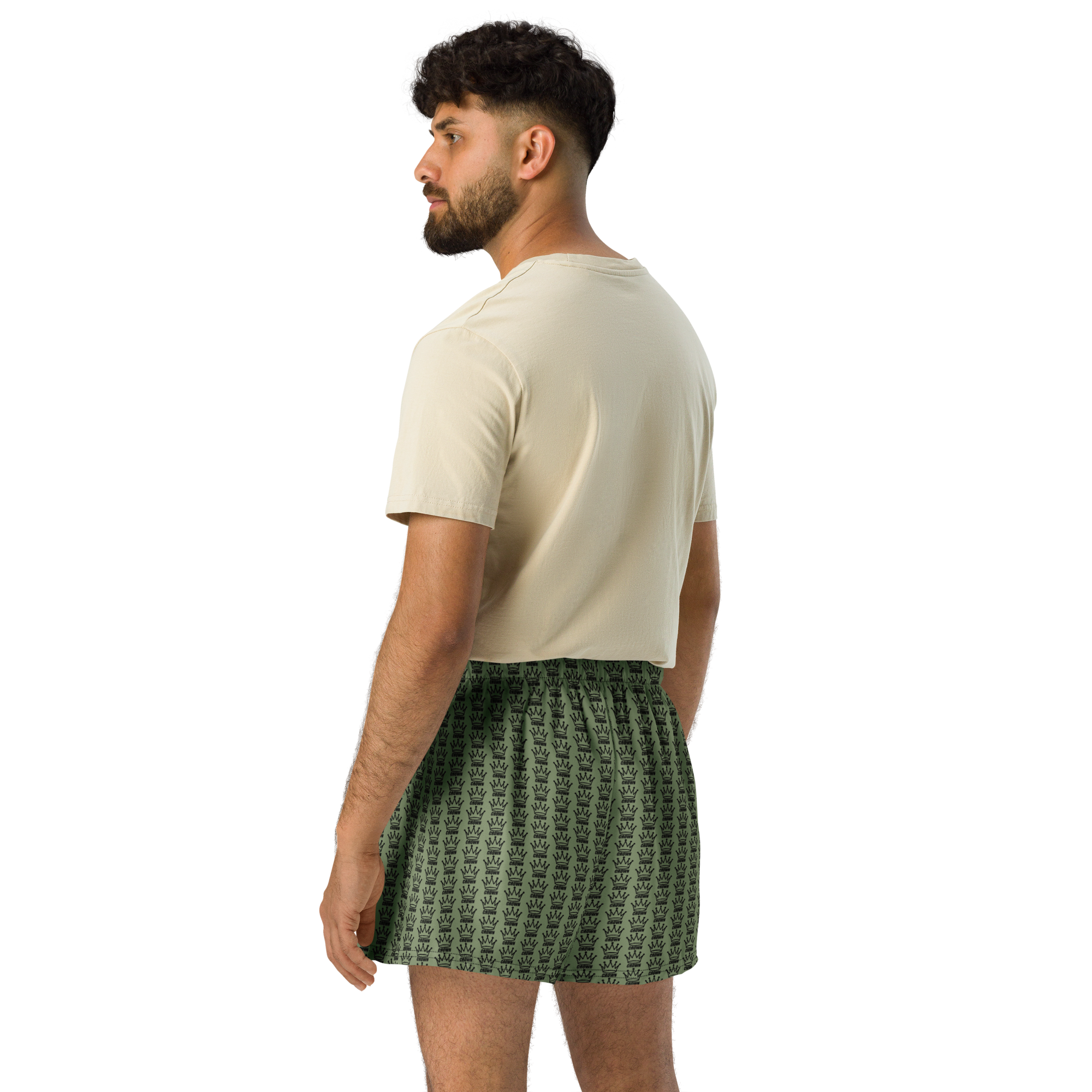 CROWN PICKLEBALL - Logo Pattern Short (Olive)