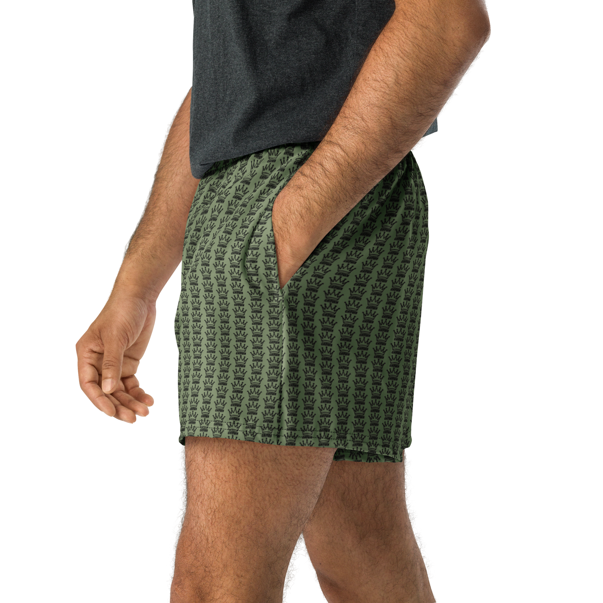 CROWN PICKLEBALL - Logo Pattern Short (Olive)