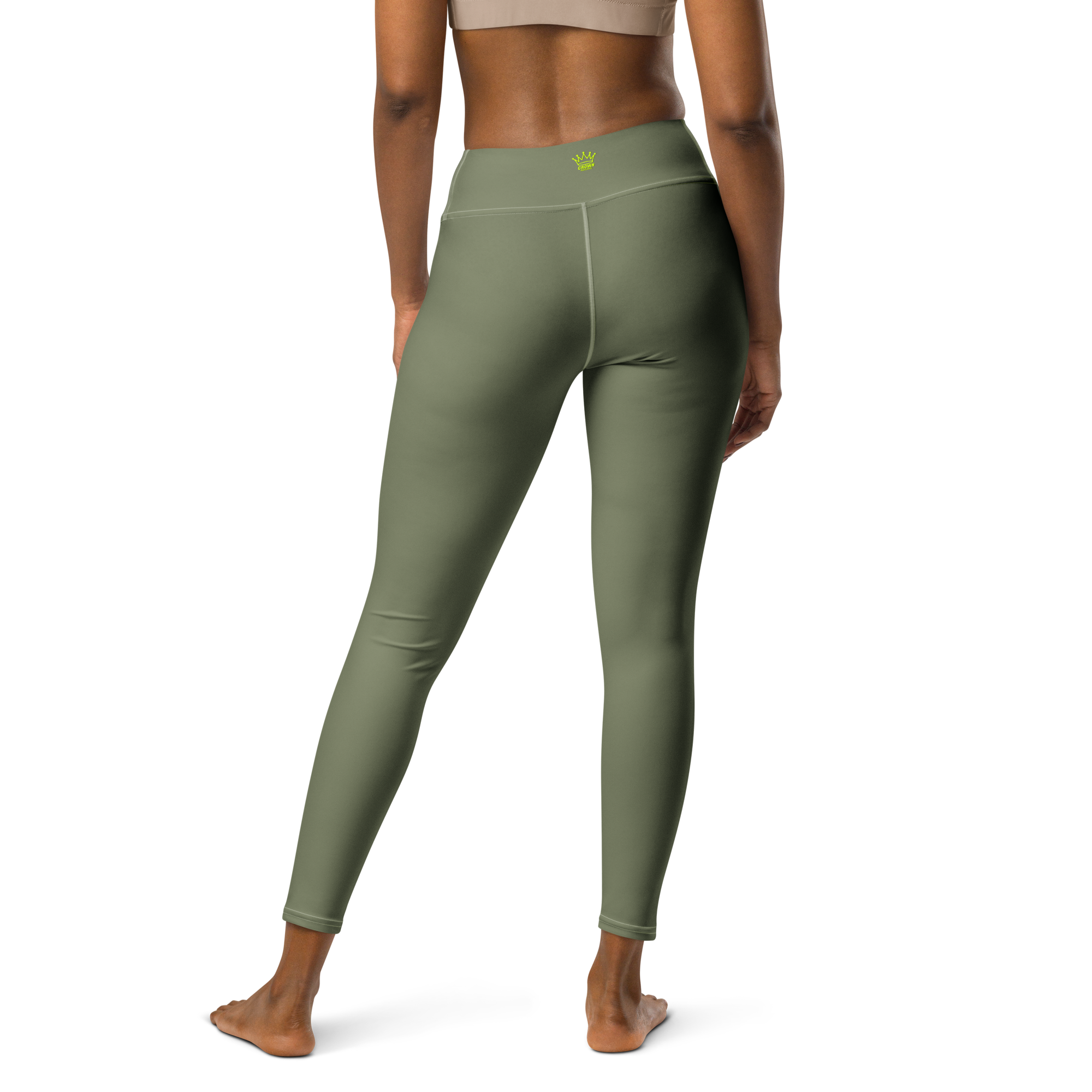 CROWN PICKLEBALL - High-performance Leggings (Olive)