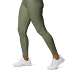 CROWN PICKLEBALL - High-performance Leggings (Olive)