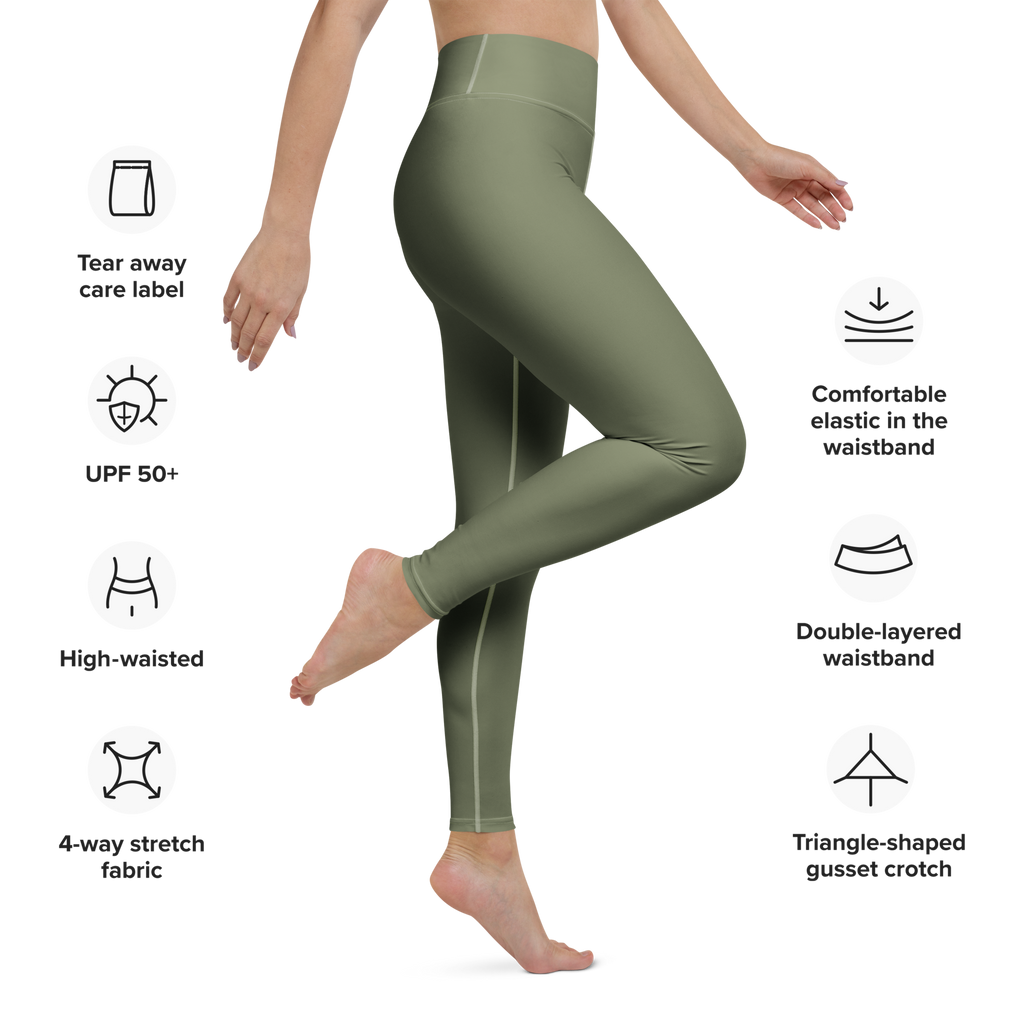 CROWN PICKLEBALL - High-performance Leggings (Olive)