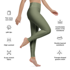 CROWN PICKLEBALL - High-performance Leggings (Olive)