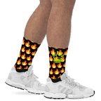 CROWN PICKLEBALL - Flame Socks (Black)