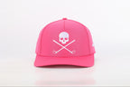 Pink Skull Golf Hat