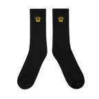 CROWN PICKLEBALL - Embroidered Logo Socks (Black)