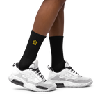 CROWN PICKLEBALL - Embroidered Logo Socks (Black)