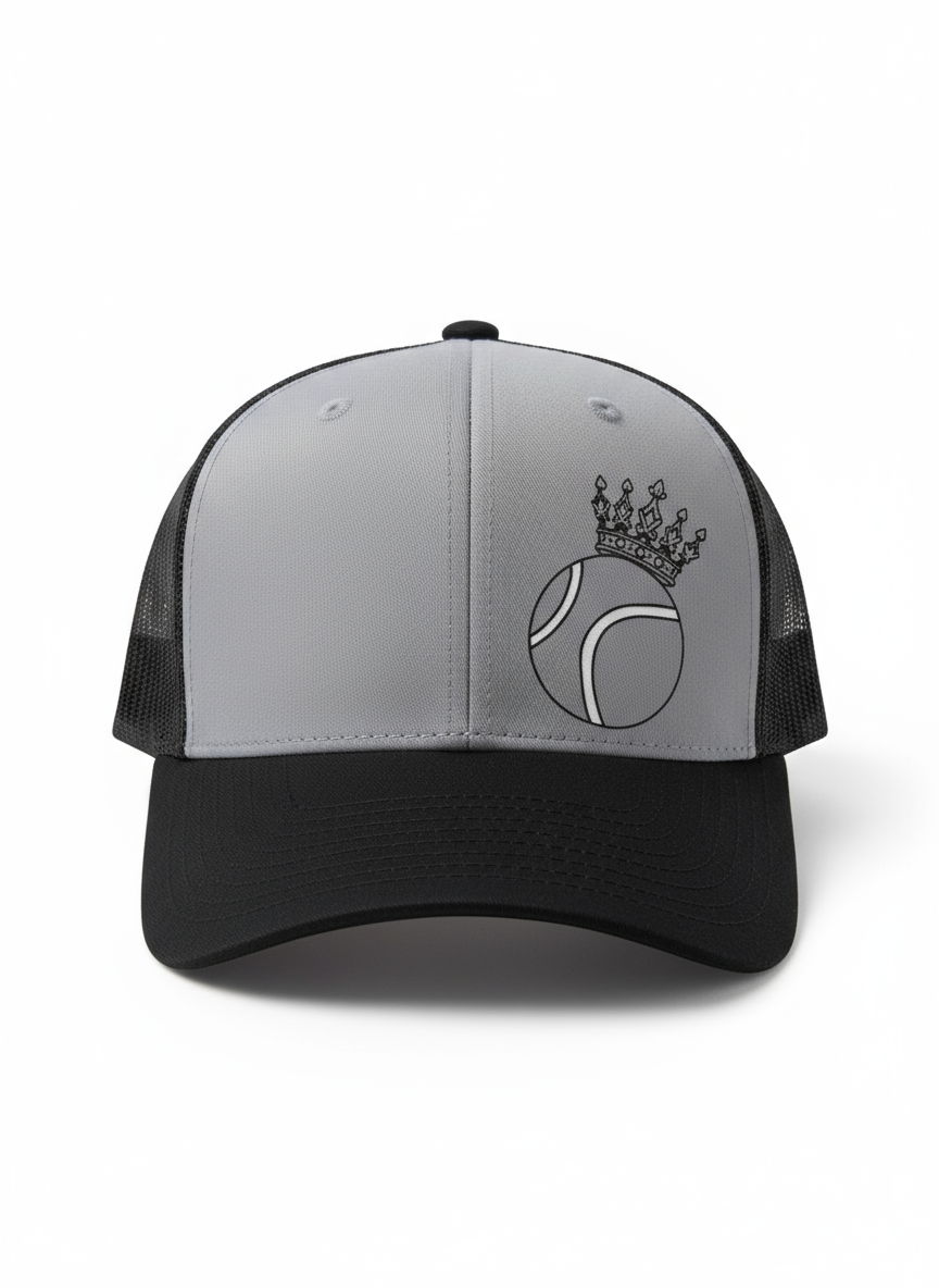 Gray Tennis Crown Hat Product Image