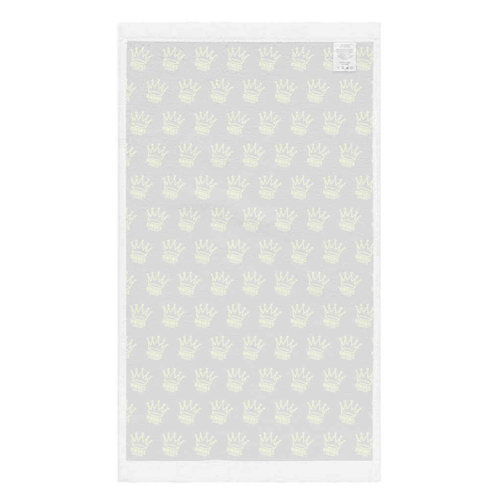 CROWN PICKLEBALL - Corona Pattern Hand Towel (BLACK)