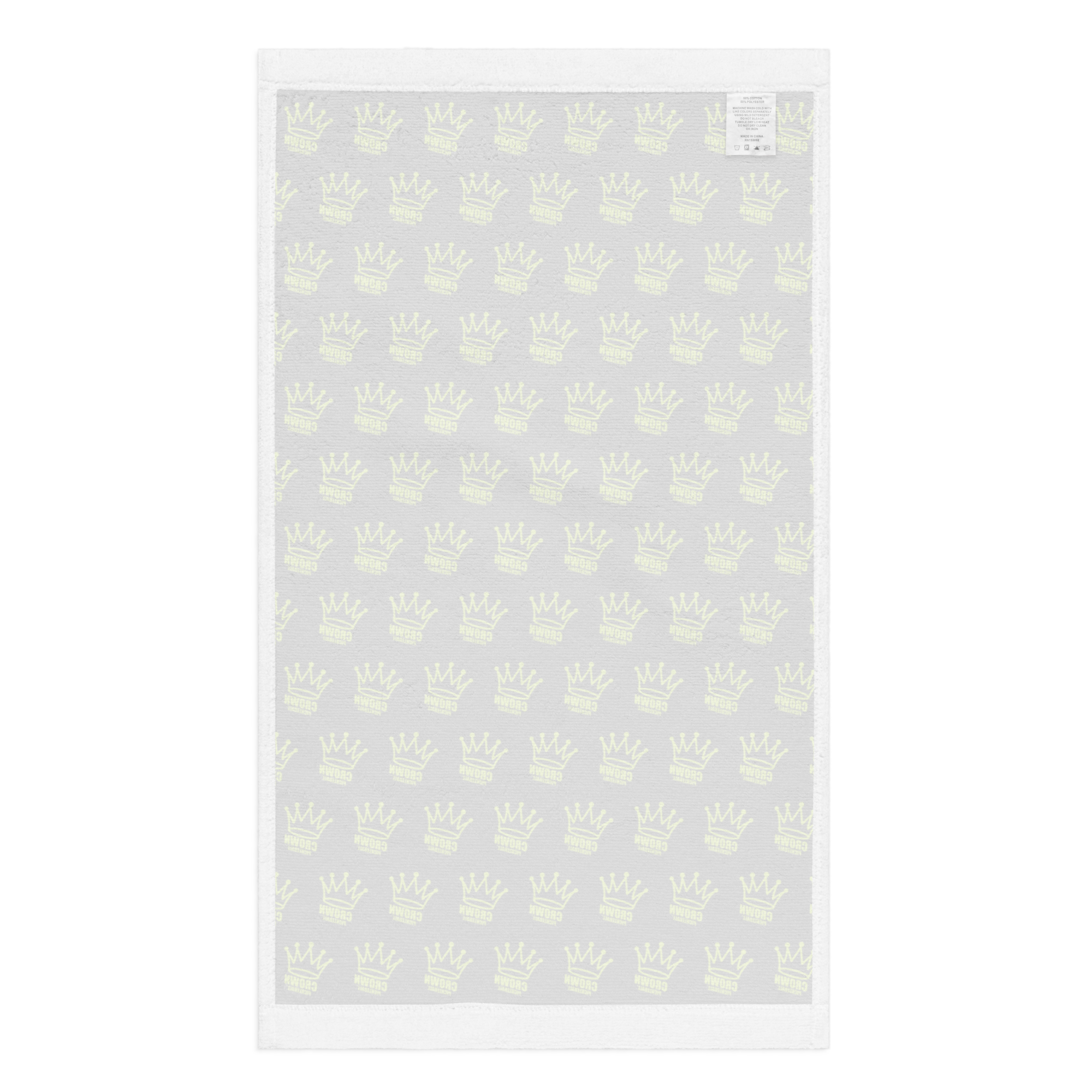 CROWN PICKLEBALL - Corona Pattern Hand Towel (BLACK)