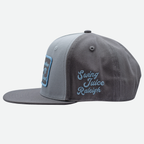 Golf NC Raleigh Muni Unisex Snapback Hat Steel/Charcoal O/S - Final Sale